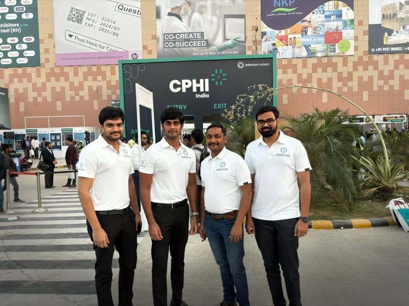 The Saanso Pharma team at CPHI India